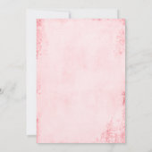 Parijs Eiffeltoren Rozen Roze Goud Baby shower Kaart (Achterkant)