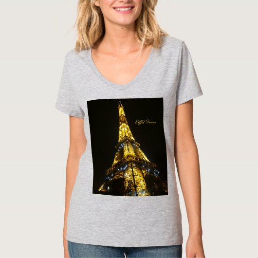 Parijs. Eiffeltoren. T-shirt (Voorkant)