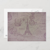 Parijs — Eiffle Tower Briefkaart (Voorkant / Achterkant)