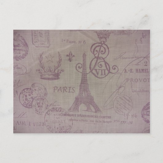 Parijs — Eiffle Tower Briefkaart (Voorkant)
