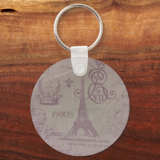 Parijs — Eiffle Tower Sleutelhanger (Voorkant)