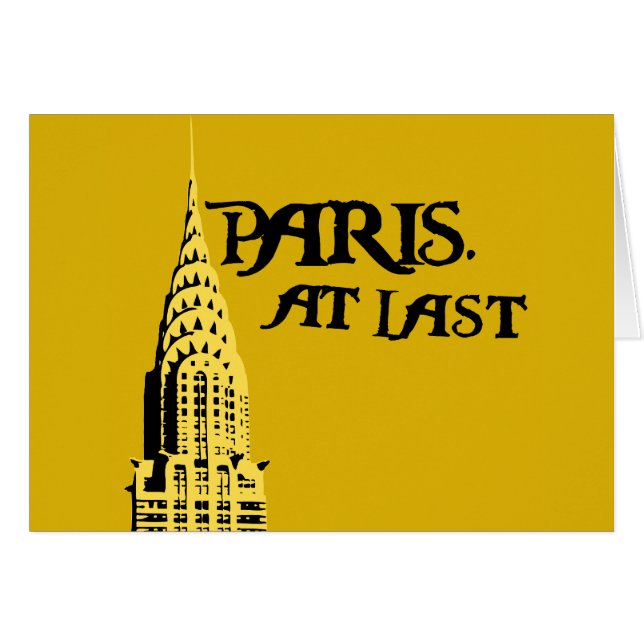 Parijs. Eindkaart (Voorkant Horizontaal)