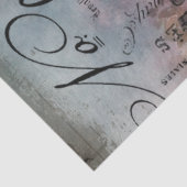 Parijs  Elegant Typografie Floral ontkoppeling Tissuepapier (Detail)