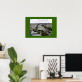 Parijs en de Seine van Notre Dame Poster (Thuiskantoor)