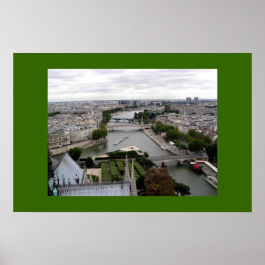Parijs en de Seine van Notre Dame Poster (Voorkant)