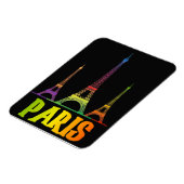 PARIJS EN EIFFEL TOWER IN GRADIËNTE KLEUREN, GEWEL MAGNEET (Linkerzijde)