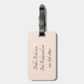 Parijs en koffie bagagelabel (Achterkant verticaal)