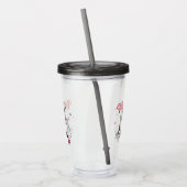 Parijs en koffie, rood acryl drinkbeker (Links)
