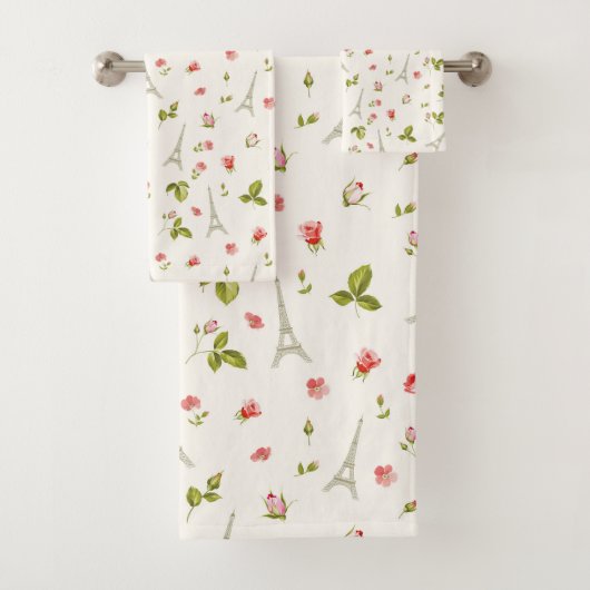 Parijs en Rozen Bad Handdoek (Insitu)