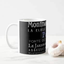 Parijs en zijn mijlpalen koffiemok