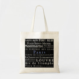 Parijs en zijn mijlpalen tote bag
