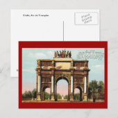  Parijs, Etoile, Arc de Triumphe Briefkaart (Voorkant / Achterkant)
