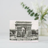  Parijs, Etoile, Arc de Triumphe Briefkaart (Staand voorkant)