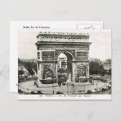  Parijs, Etoile, Arc de Triumphe Briefkaart (Voorkant / Achterkant)