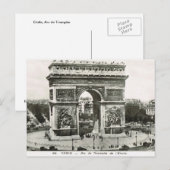 Parijs, Etoile, Arc de Triumphe Briefkaart (Voorkant / Achterkant)