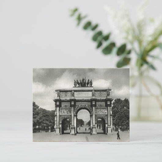  Parijs, Etoile, Arc de Triumphe Briefkaart (Staand voorkant)