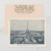 Parijs, Expo 1900, Trocadero, Eiffeltoren Briefkaart (Voorkant / Achterkant)