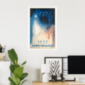 Parijs Exposition Internationale Frankrijk Antieke Poster (Thuiskantoor)