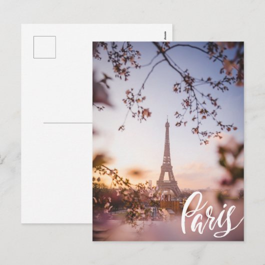 Parijs Feestdagenkaart (Voorkant / Achterkant)