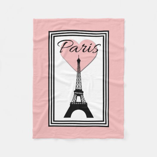 Parijs Fleece Deken (Voorkant)
