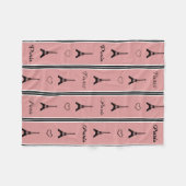 Parijs Fleece Deken (Voorkant (Horizontaal))