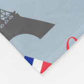 Parijs Fleece Deken (Hoek)