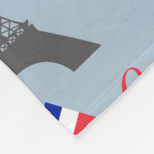 Parijs Fleece Deken (Hoek)