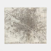 Parijs Fleece Deken (Voorkant (Horizontaal))