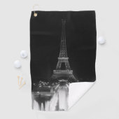 Parijs Fontains Tower Eiffel night Dart Boa Golfhanddoek (Insitu)