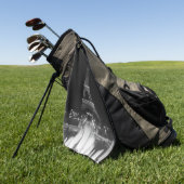 Parijs Fontains Tower Eiffel night Dart Boa Golfhanddoek (Groen)