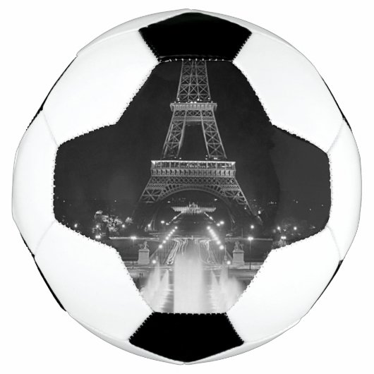 Parijs Fontains Tower Eiffel night Dart Boa Voetbal (Voorkant)