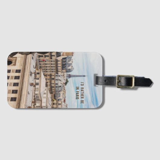 Parijs Fotocadeau met Reisofferte Bagagelabel (Voorkant (horizontaal))