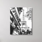 Parijs Fotografie Decor in zwart-wit Canvas Afdruk (Voorkant)