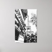 Parijs Fotografie Decor in zwart-wit Canvas Afdruk (Voorkant)