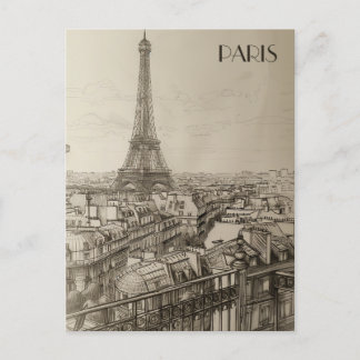 Parijs France Travel Briefkaart