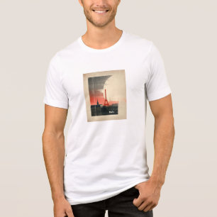 Parijs, Frankrijk – 1960s Geïnspireerd Graphic Tri-Blend Shirt