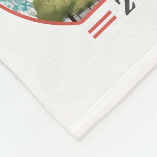 Parijs Frankrijk 2024 fleece dekens, Eiffeltoren (Hoek)