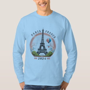 Parijs Frankrijk 2024 Mannen T-shirt