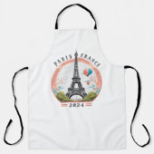 Parijs Frankrijk 2024 Schorten, Eiffeltoren Schort (Voorkant)