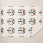 Parijs Frankrijk 2024 Sherpa Dekens, Eiffeltoren Deken (Voorkant (horizontaal))