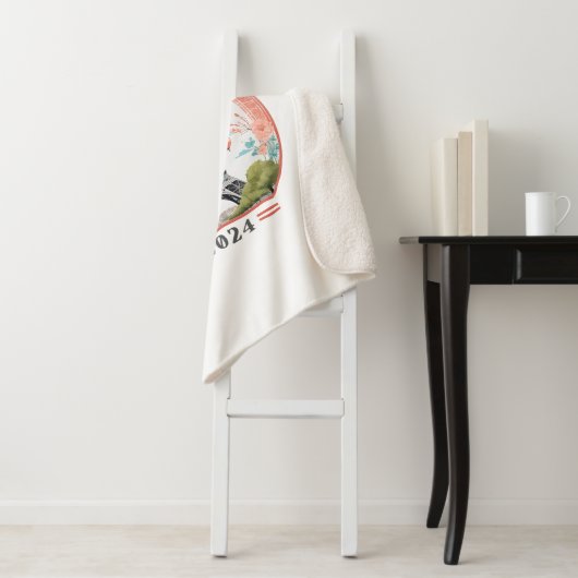 Parijs Frankrijk 2024 Sherpa Dekens, Eiffeltoren Sherpa Deken (In situ)