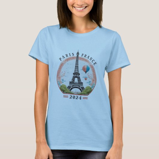Parijs Frankrijk 2024 T-shirts, Parijs Frankrijk T-shirt (Voorkant)