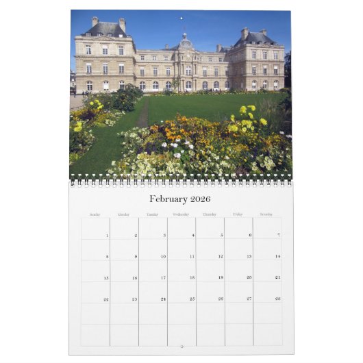 Parijs Frankrijk 2025 Kalender (Feb 2026)
