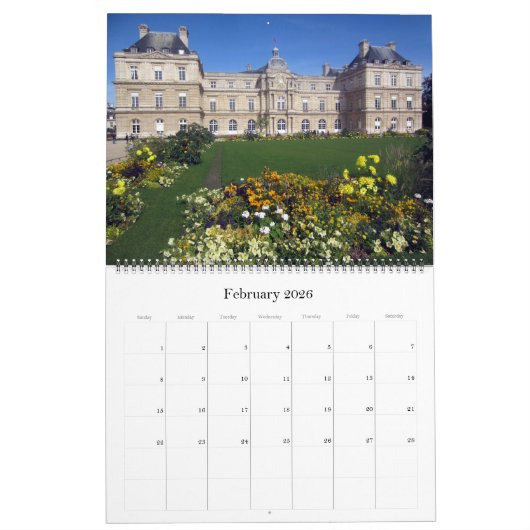 Parijs Frankrijk 2026 Groot Kalender (Feb 2026)