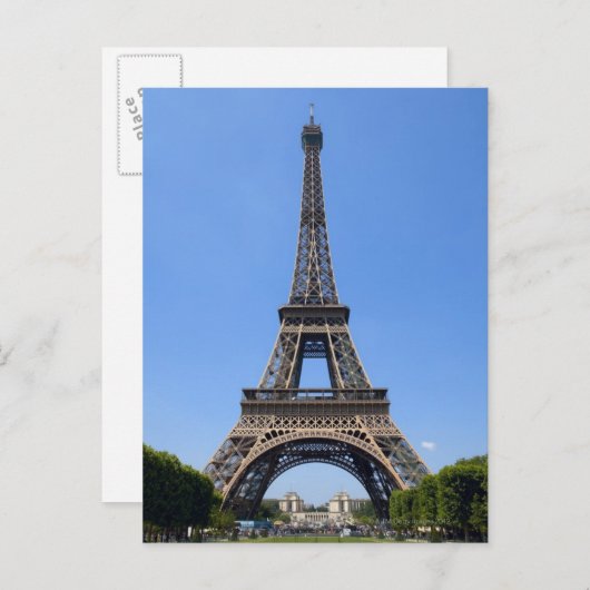 Parijs, Frankrijk 3 Briefkaart (Voorkant / Achterkant)