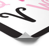 Parijs Frankrijk Alfabet A tot Z op zwart Poster (Hoek)