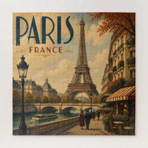 Parijs Frankrijk Antiek Vintage Reizen Legpuzzel