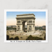  Parijs Frankrijk, Arc de Triomphe Briefkaart (Voorkant)