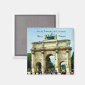 Parijs Frankrijk - Arc de Triomphe du Carrousel Magneet (Voorkant / Achterkant)