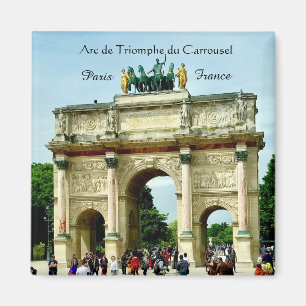 Parijs Frankrijk - Arc de Triomphe du Carrousel Magneet